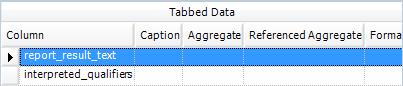 Tabbed Data Options