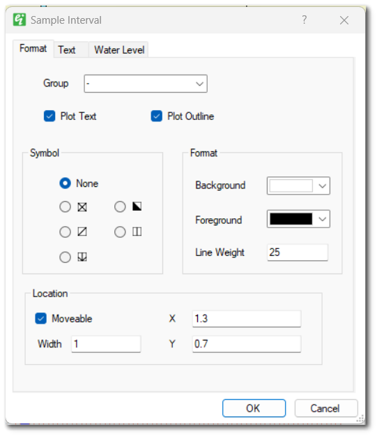 EI-Boring_Sample_Interval-Format_Tab